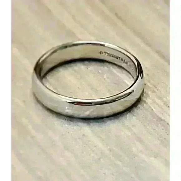 Tiffany & Co Platinum 4.5mm Forever Wedding Band Size 10.25 - Picture 5 of 5
